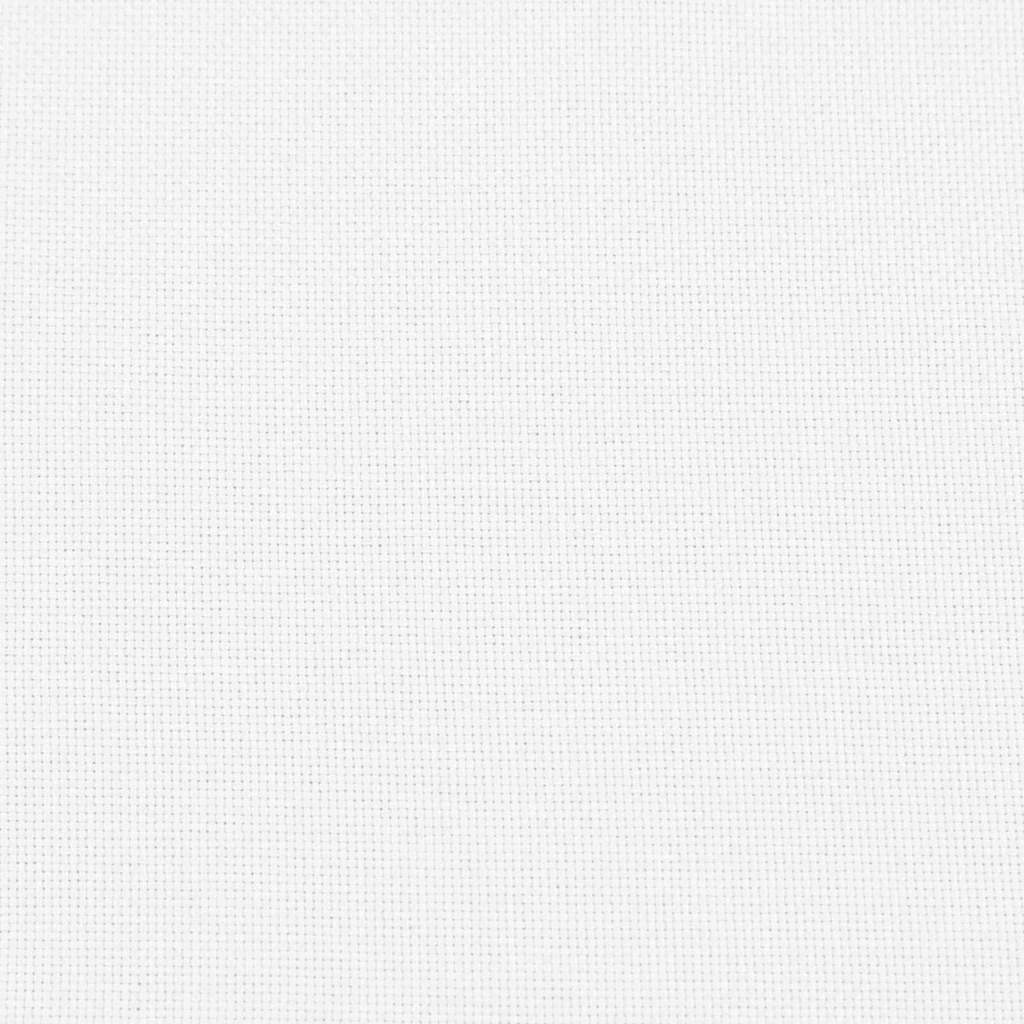 Bolster Pillows 2 pcs White Ø 15 x 40 cm Fabric